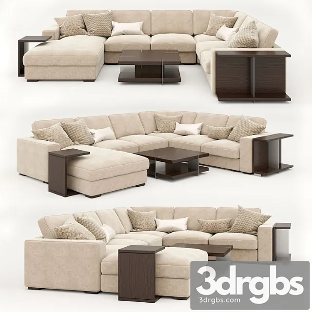 Modular sofa domino 2 3D Model Download Modular sofa domino 2 3D Model Download