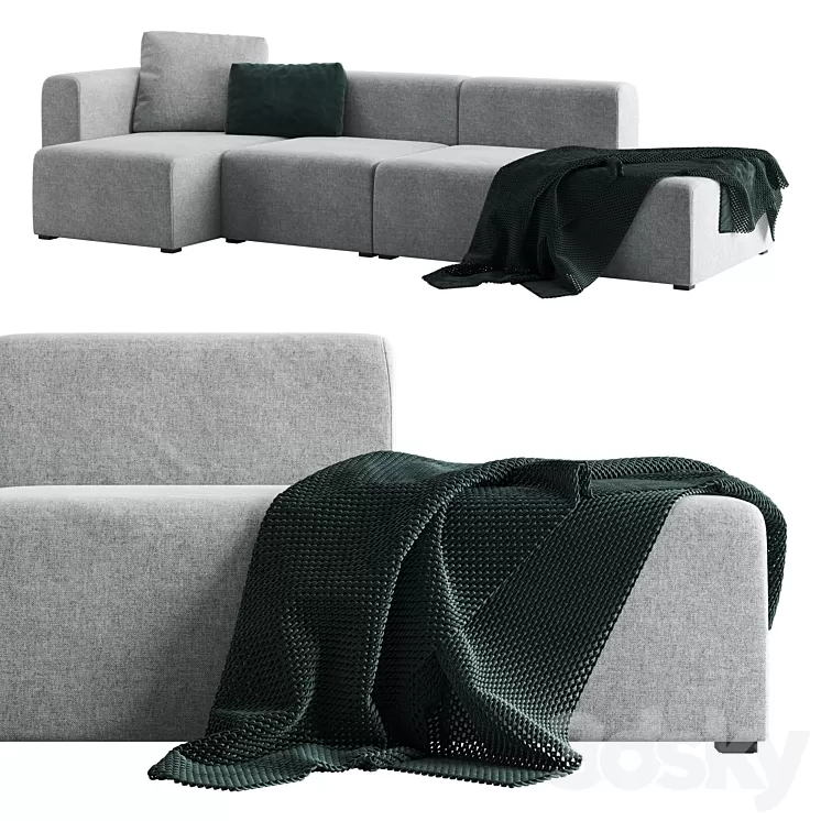 Modular sofa Hay Mags Sofa 3D Model Modular sofa Hay Mags Sofa 3D Model
