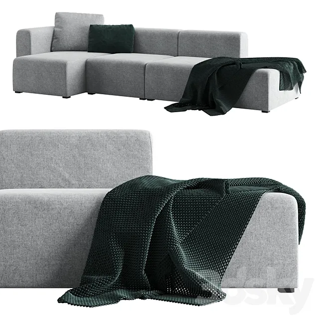 Modular sofa Hay Mags Sofa 3DModel