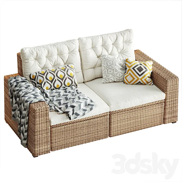 Modular sofa IKEA Solleron 3D Model Modular sofa IKEA Solleron 3D Model