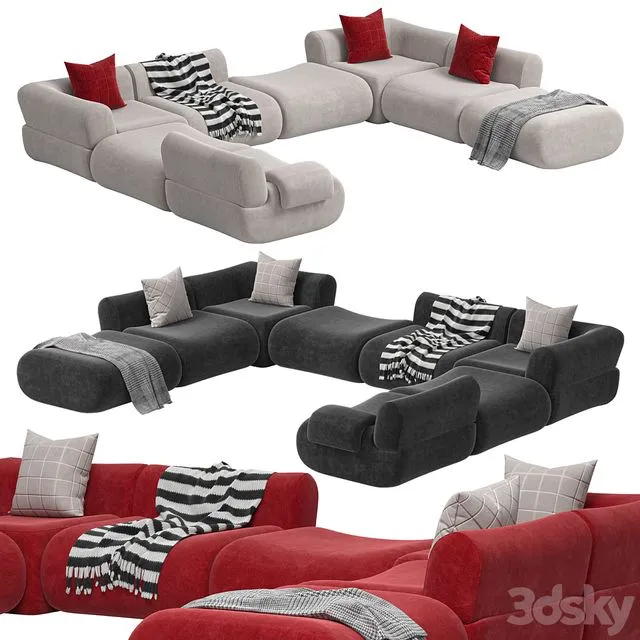 Modular Sofa Jardan Furneture Lemmy 3D Model Modular Sofa Jardan Furneture Lemmy 3D Model