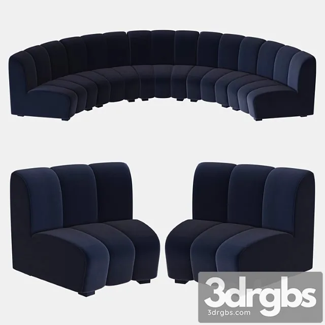 Modular sofa lando eichholtz 2 3D Model Download Modular sofa lando eichholtz 2 3D Model Download