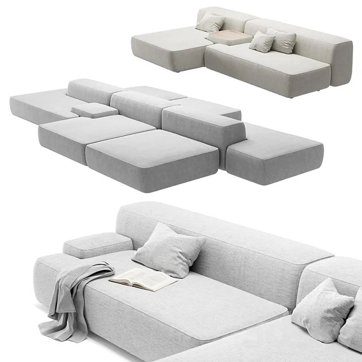 Modular sofa Lema Cloud 3D Model Free Download