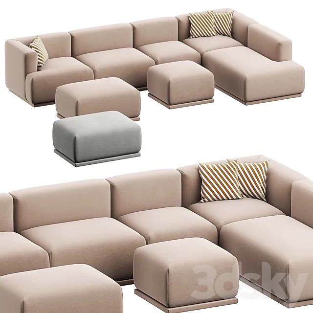 MODULAR SOFA MARSO FROM JAMNI 3D Model