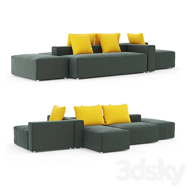 Modular sofa Montis Domino 3D Model