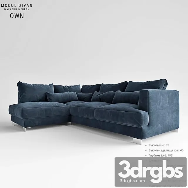 Modular sofa own 2 3D Model Download Modular sofa own 2 3D Model Download