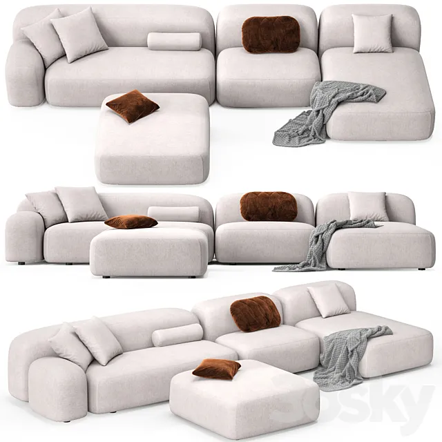 Modular Sofa Ribble 3D Model