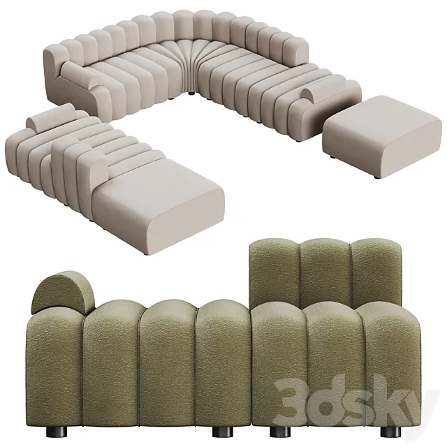 Modular sofa STUDIO by NORR11 3DModel Modular sofa STUDIO by NORR11 3DModel