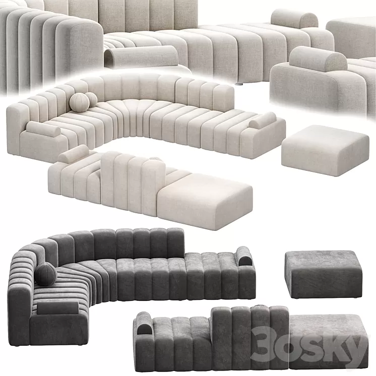 Modular Sofa STUDIO by NORR11 sofas 3D Model Free Download