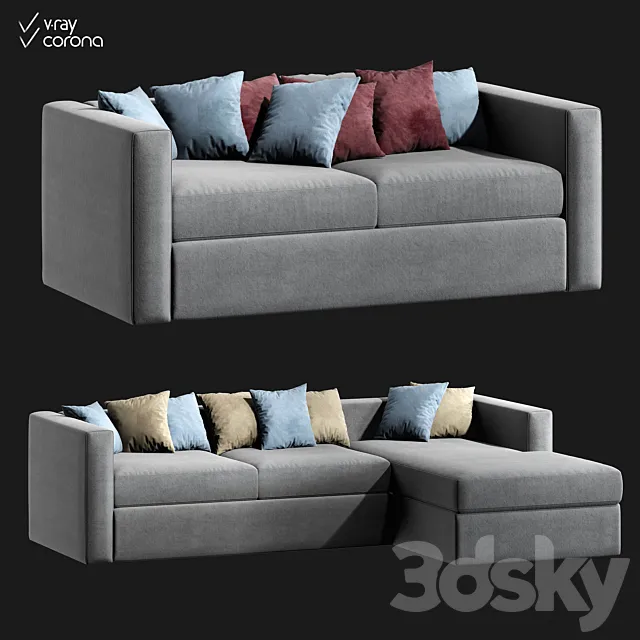 Modular sofas Jamni Lounge 3D Model