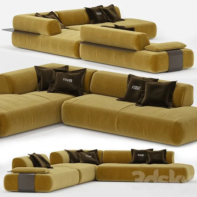 Modular sofas Seattle Gianfranco Ferre 3D Model