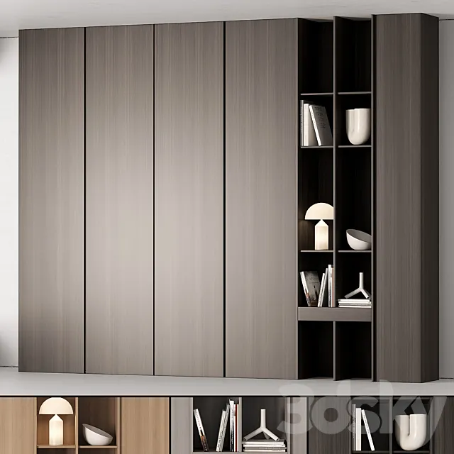 Modular Wardrobe cabinets 3D Model