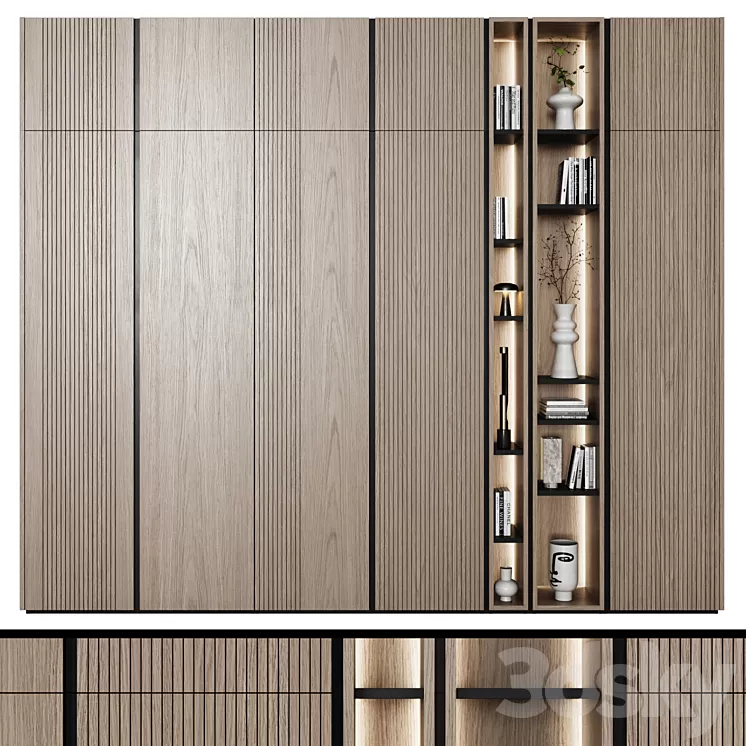 Modular wardrobes in modern style 62 3D Model Free Download