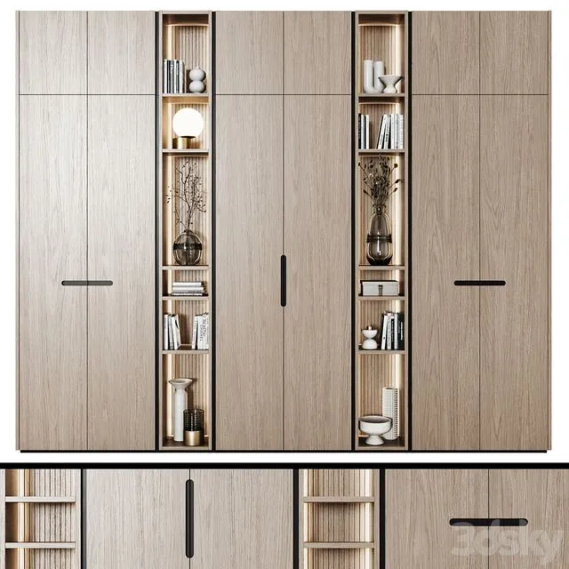 Modular wardrobes in modern style 67 3D Model Modular wardrobes in modern style 67 3D Model