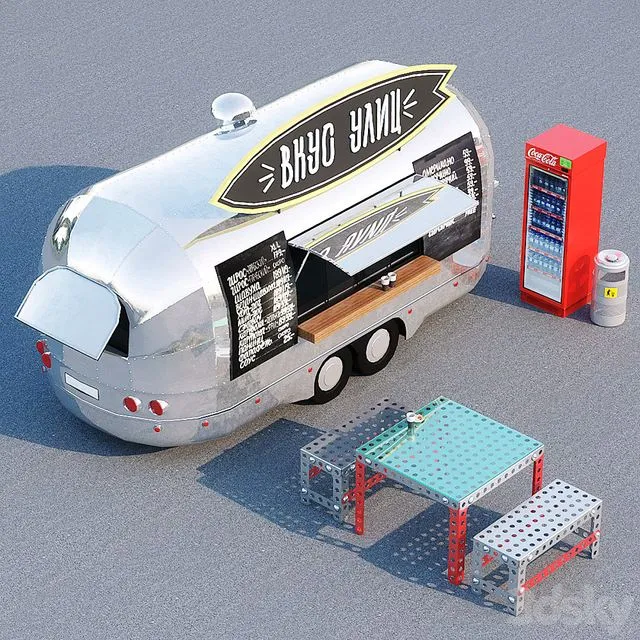 Module for an outdoor cafe 3D Model