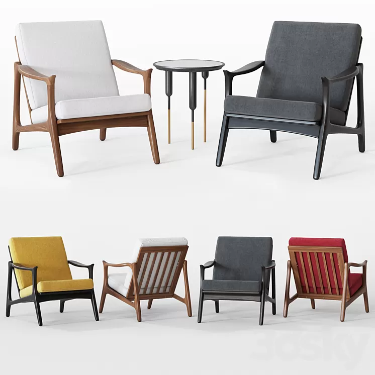 Modway Pace Armchair 3D Model