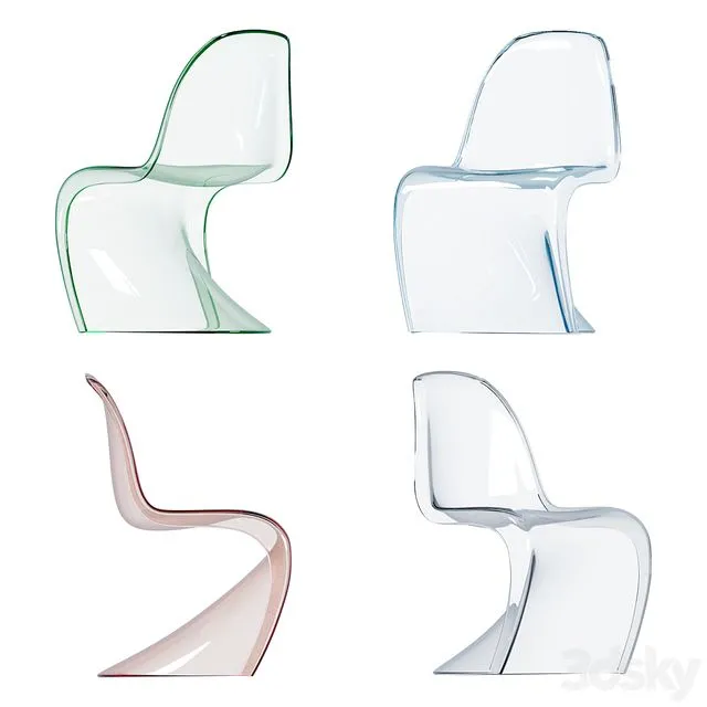 Modway Slither Transparent 3D Model