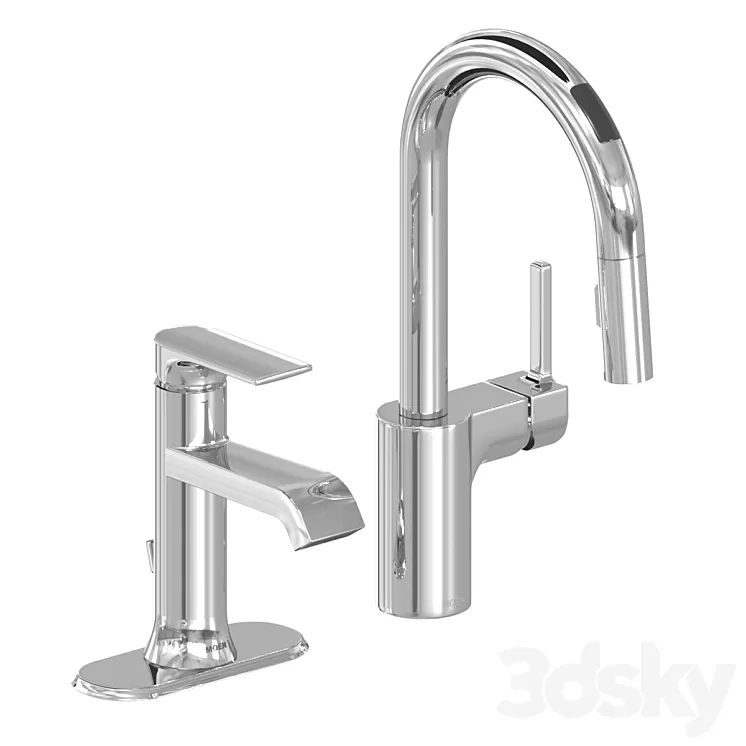 Moen bathroom kitchen faucet tap 3D Model