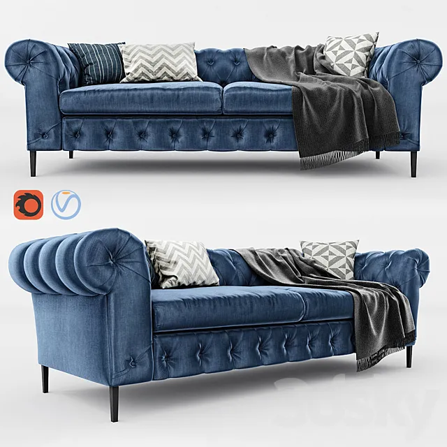 Moe’s Canal Sofa: 3DModel