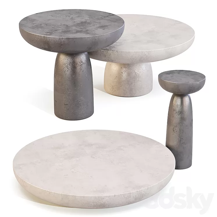 Mogg: Olo – Coffee and Side Tables 3D Model Free Download