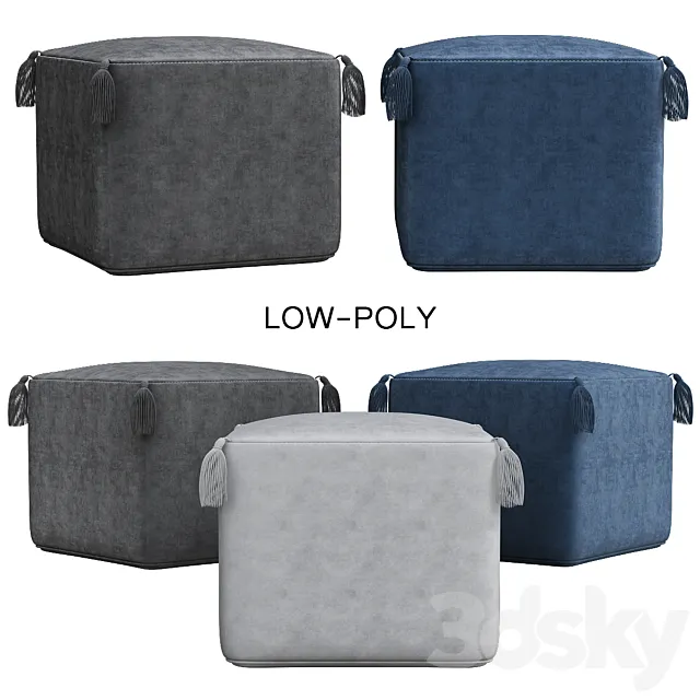 Mohave outdoor pouf 3DModel Mohave outdoor pouf 3DModel