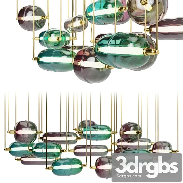 Moirai chandelier by se 3D Model Download