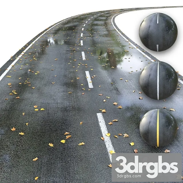 Mokraia Doroga S Razmetkoi Osen Redaktiruemaia 3D Model Download Mokraia Doroga S Razmetkoi Osen Redaktiruemaia 3D Model Download