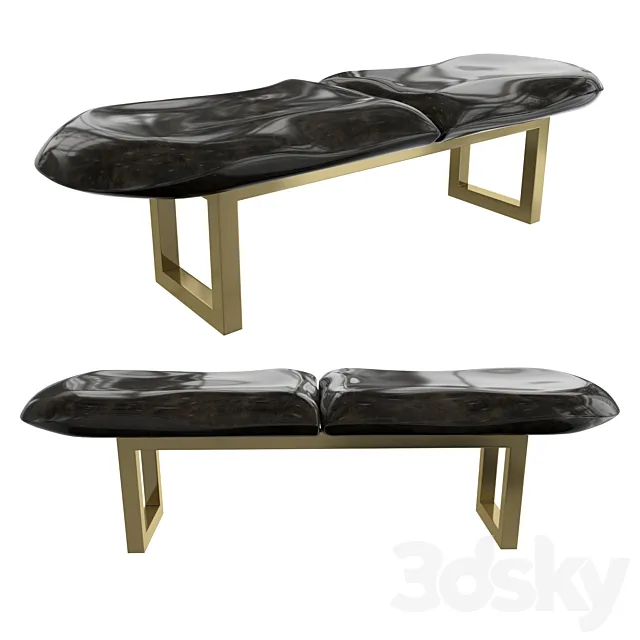 Molded bench 3DModel Molded bench 3DModel