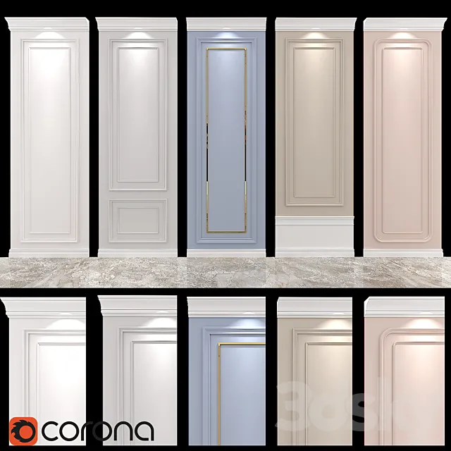 Molding 3D Model Molding 3D Model