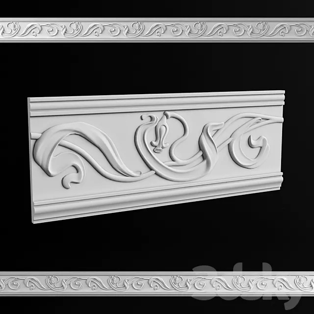 Molding in the style of Art Deco (seamless) 3D Model