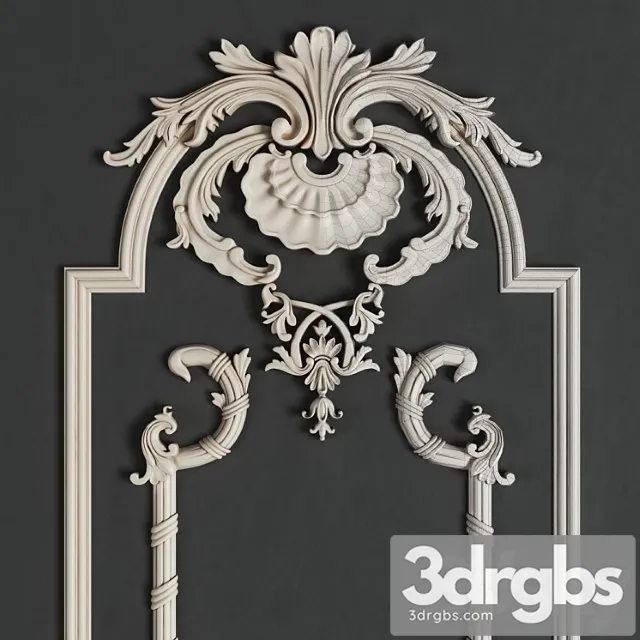 Moldingh S Liepnym Diekorom 3 3D Model Download Moldingh S Liepnym Diekorom 3 3D Model Download