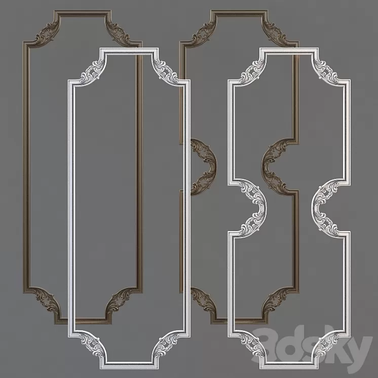 Moldings 3D Model Moldings 3D Model