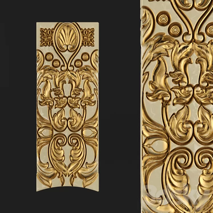 Moldings carvings 3D Model Moldings carvings 3D Model