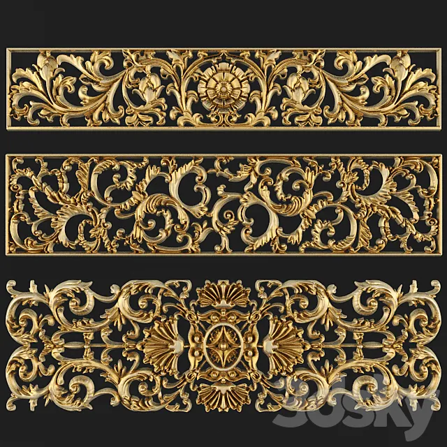 Moldings. carvings 3DModel