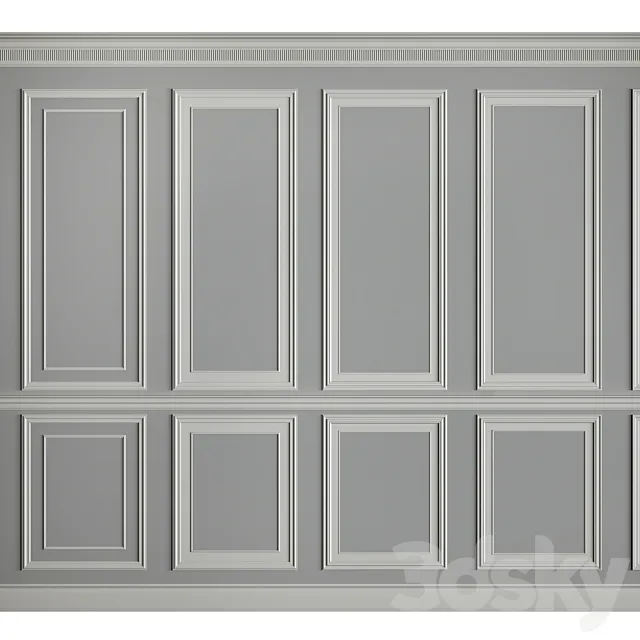 Moldings on the walls 3DModel Moldings on the walls 3DModel