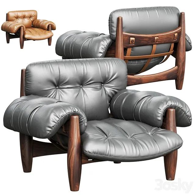 Mole Lounge Armchair 3D Model Mole Lounge Armchair 3D Model