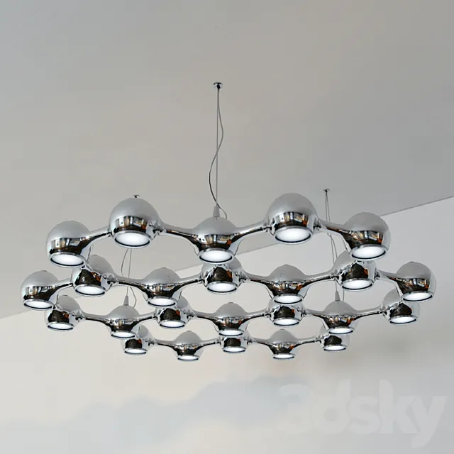 Molecule Spanish Lighting 3D Model Molecule Spanish Lighting 3D Model