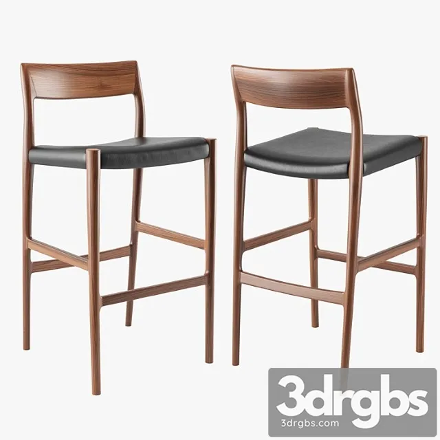 Moller model 77b bar stool 2 3D Model Download Moller model 77b bar stool 2 3D Model Download