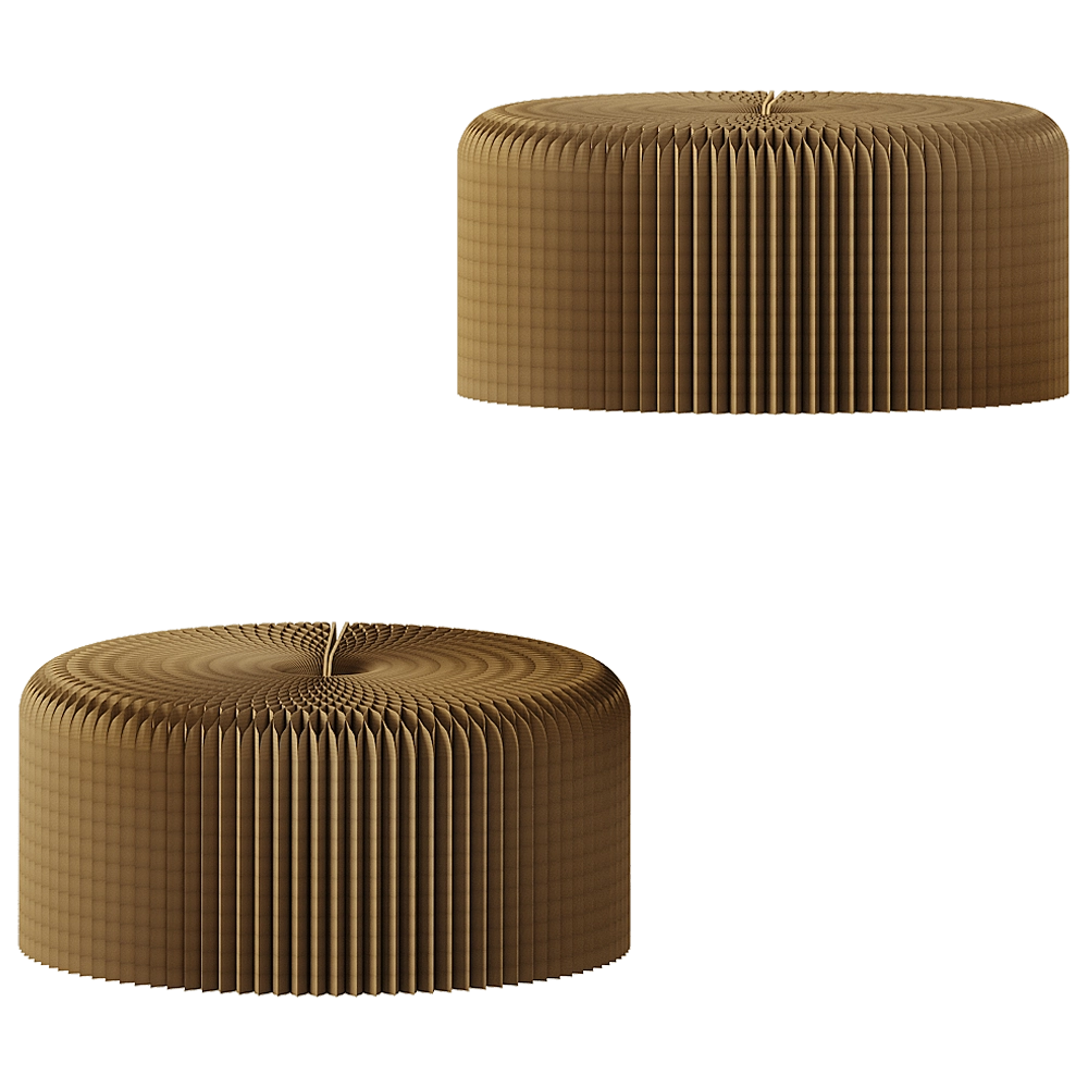 Molo – Stool Folding Paper 305-610 mm 3D Model