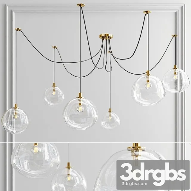 Molten spider chandelier 3D Model Download