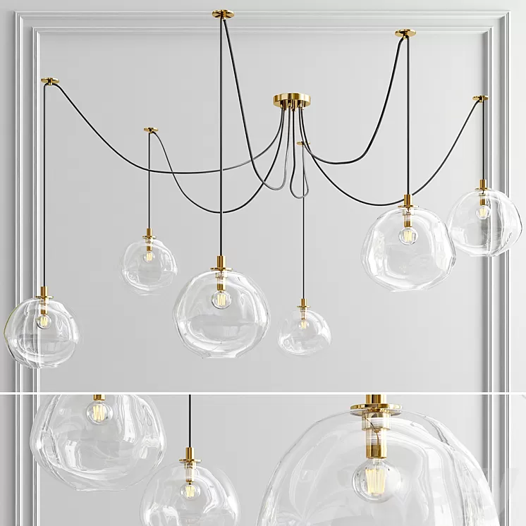 Molten spider chandelier 3D Model Molten spider chandelier 3D Model