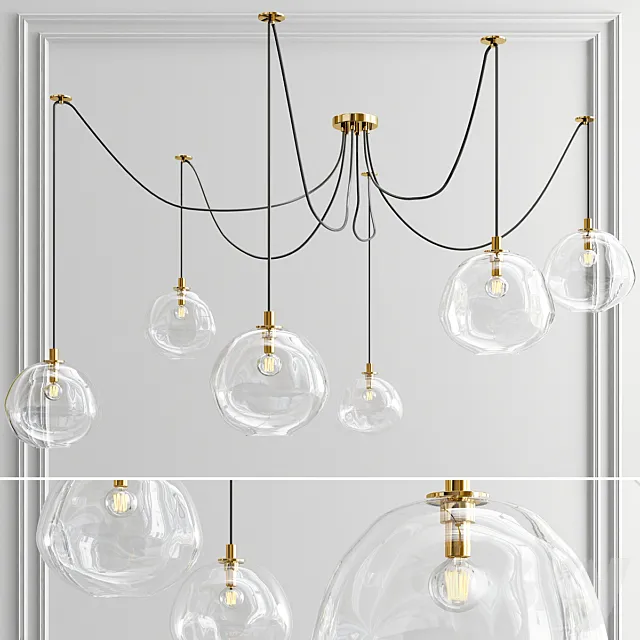 Molten spider chandelier 3DModel