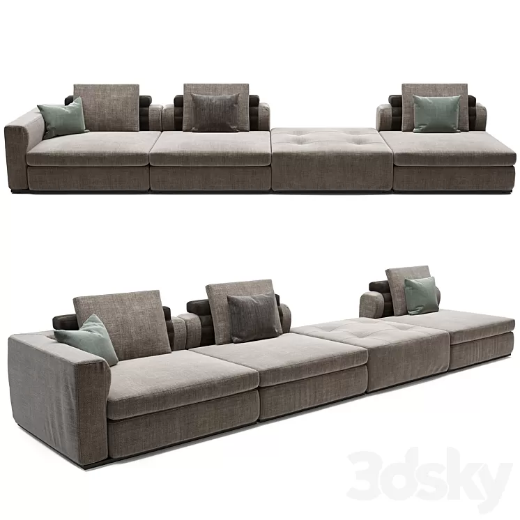 Molteni & C Albert Sofa 3D Model