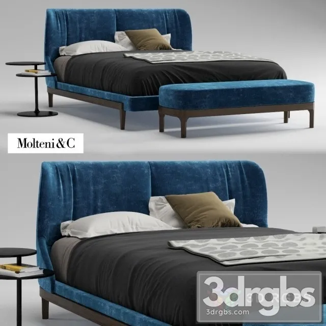 Molteni C Fulham Bed 3D Model Download Molteni C Fulham Bed 3D Model Download