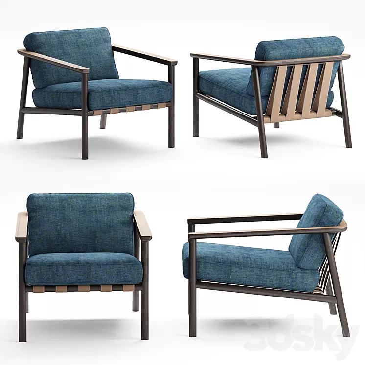 Molteni & C gillis armchair 3D Model