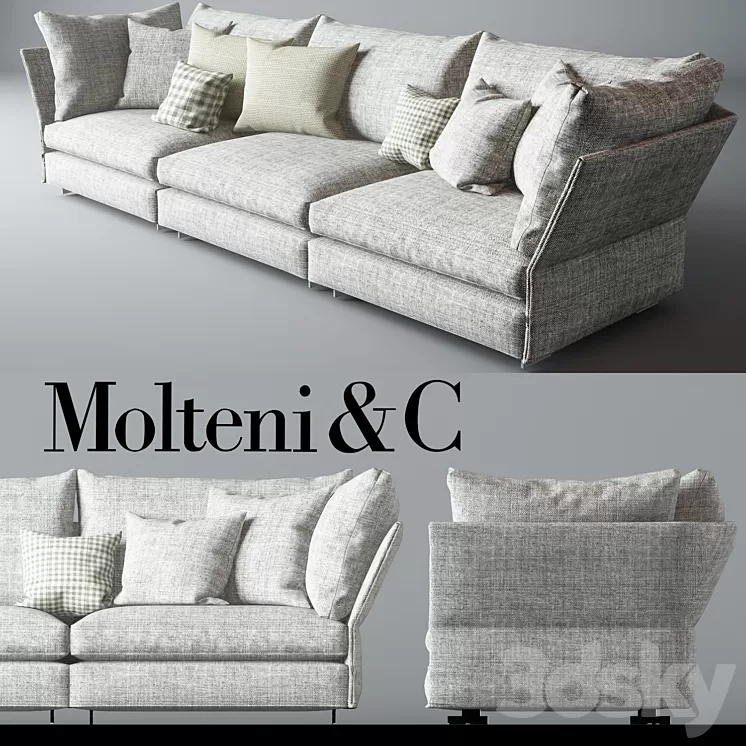Molteni & C Holiday Sofa 3D Model
