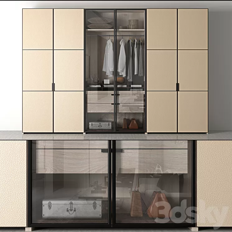 Molteni & C Poliform wardrobe 3D Model