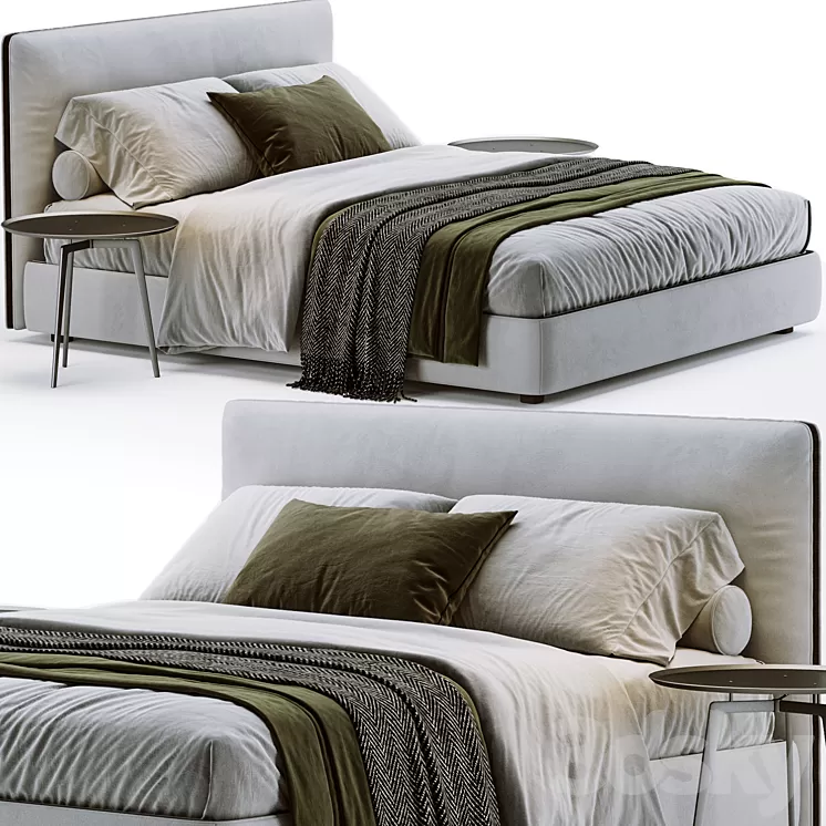 Molteni & C Ribbon Bed 3D Model Free Download