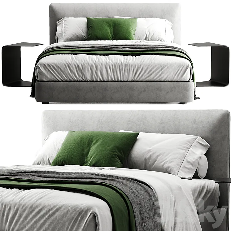 Molteni C Ribbon Bed 3D Model Free Download
