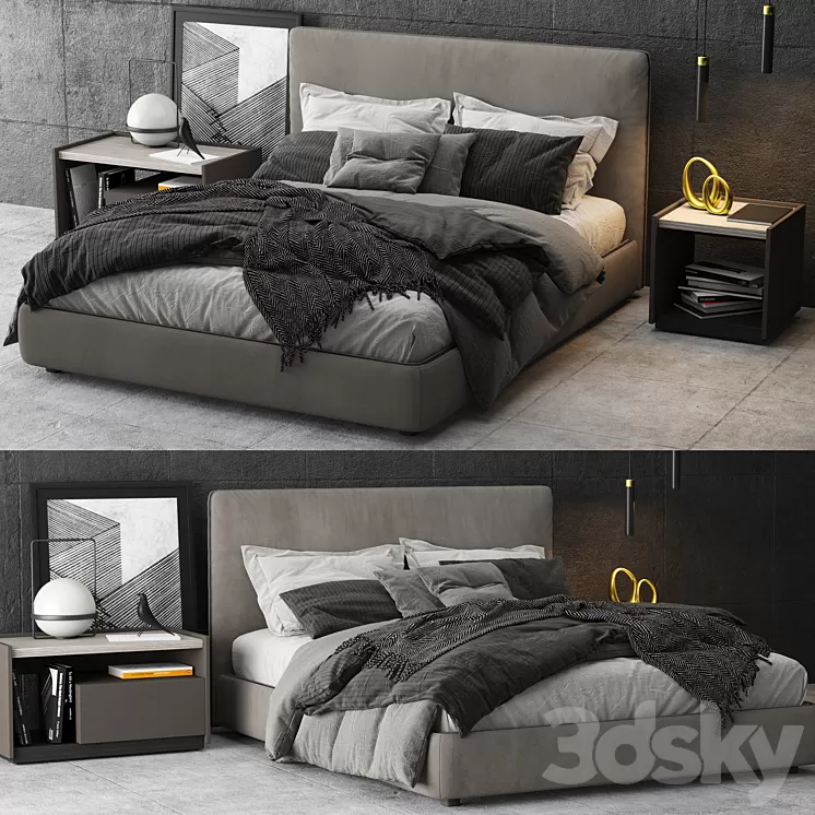 Molteni & C Ribbon Bed 3D Model